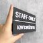 ป้ายเฉพาะพนักงาน STAFF ONLY ป้ายห้ามเข้า ป้ายอะคริลิค ป้ายติดหน้าห้อง สไตล์โมเดิร์น มินิมอล