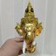 พระพิฆเนศ (หน้าทอง) ขนาดกลาง 4 นิ้ว พร้อมฐานทอง
