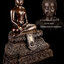 พระพุทธรูปบูชา วัดบางขุนพรหม พระพุทธอมตมงคลรังสี ขนาดหน้าตัก 5 นิ้ว วัดใหม่อมตรส บางขุนพรหม ปี 2554 สภาพสะสม ตรงตามรูป