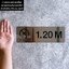 ป้ายบอกความลึกสระว่ายนำ้ No Diving 1.20 M ป้ายบอกความลึกสระ ป้ายสระว่ายน้ำ ทนไม่เป็นสนิม สไตล์โมเดิร์น มินิมอล มูจิ