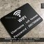 ป้ายรหัส wifi ป้ายบอกรหัสไวไฟ ป้ายร้าน ป้ายอะคริลิค ป้ายโมเดิร์น มินิมอล