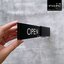 ป้ายเปิดปิดร้าน ป้ายOPEN CLOSED ป้ายเลื่อนติดด้านนอกกระจก ป้ายร้าน โมเดิร์นมินิมอล มูจิ,Designfac