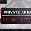 ป้ายเตือนอะคริลิคสีดำ PRIVATE AREA เหมาะกับพื้นที่ส่วนตัวห้ามรบกวนน้า สวย เรียบง่าย สไตล์โมเดิร์น มินิมอล