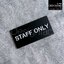 ป้าย STAFF ONLY ป้ายหน้าห้องห้ามเข้า ป้ายอะคริลิค ป้ายติดหน้าห้อง สไตล์โมเดิร์น มินิมอล,Designfac