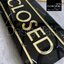 ป้ายเปิดปิดร้าน OPEN CLOSED ป้ายแขวนหน้าร้าน ป้ายอะคริลิคลายหินอ่อน หรูหรา สไตล์มินิมอล
