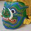 หัวโขนยักษ์ (สีเขียว) สำหรับติดผนัง