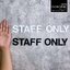 ป้ายเฉพาะพนักงาน STAFF ONLY *พร้อมส่ง ป้ายติดประตู ป้ายอะคริลิค ป้ายโมเดิร์น ป้ายมินิมอล