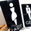 ป้ายห้องน้ำอะคริลิคแบบแยกป้าย LADY , GENT ป้ายห้องนำ้สวยๆ สไตล์โมเดิร์น
