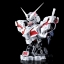 [PO]1/35 RX-0 Unicorn Gundam Head Bust[Red psycho frame]+LED[งานจีนYihui]