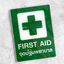 ป้ายจุดปฐมพยาบาล ป้ายปฐมพยาบาล ป้าย FIRST AID ป้ายเตือน สไตล์โมเดิร์น มินิมอล
