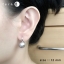 ต่างหูมุกห่วงล็อค มุกสีเทาอ่อน ขนาด 12 mm // ขนาดห่วง 9 mm สวยคลาสสิค เข้าได้กับทุกชุด #MadeinKorea