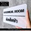 ป้ายห้องไฟฟ้า ELECTRICAL ROOM ป้ายชื่อหน้าห้อง ป้ายอะคริลิคสไตล์โมเดิร์น มินิมอล ลอฟท์