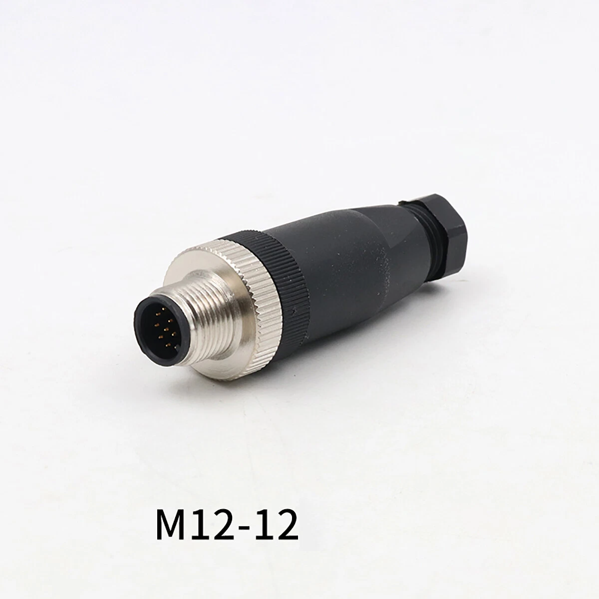 หัวคอนเนคเตอร์ M12 12Pins แบบตรง ตัวผู้ Connector
